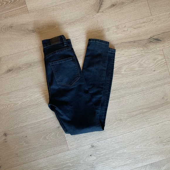 BDG Super High Rise TWIG Ankle Deep Blue Skinny Jeans - Picture 12 of 13